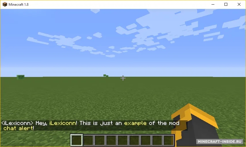 ChatAlert — Minecraft mod, rasm 3