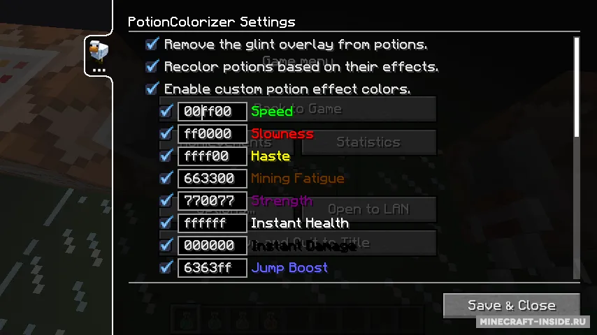 PotionColorizer — Minecraft mod, rasm 4