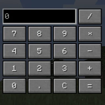 MineCalculator — Minecraft mod, rasm 1