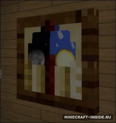 Wall Clock — Minecraft mod, rasm 1