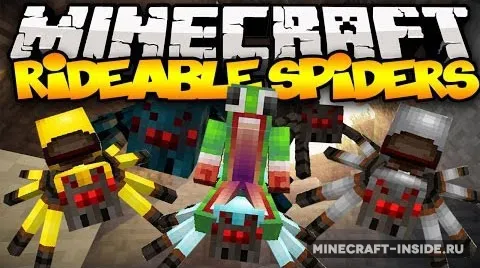 Rideable Spiders — Minecraft mod, rasm 1