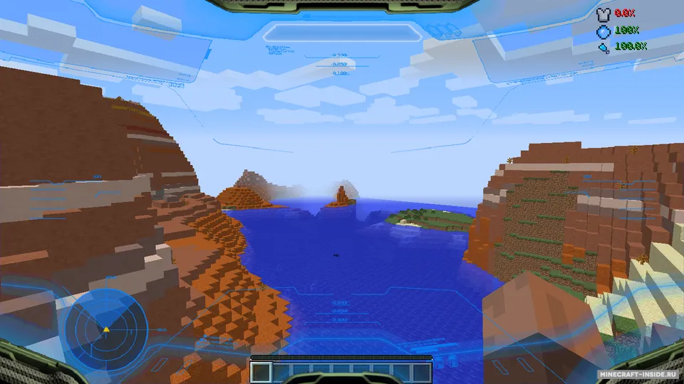 Halo HUD — Minecraft mod, rasm 2