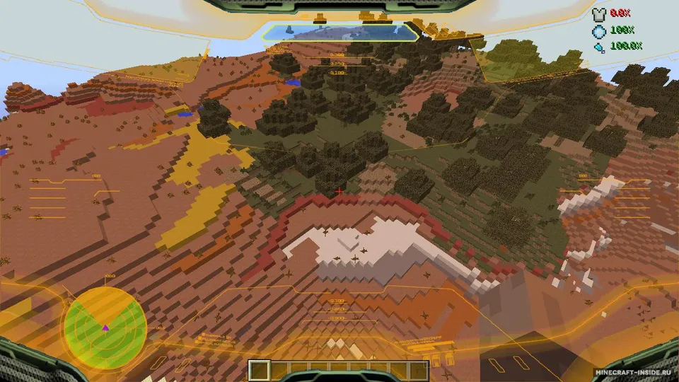 Halo HUD — Minecraft mod, rasm 3