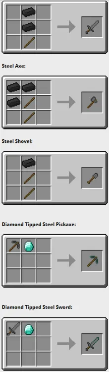 Diamond Tipped Steel — Minecraft mod, rasm 4