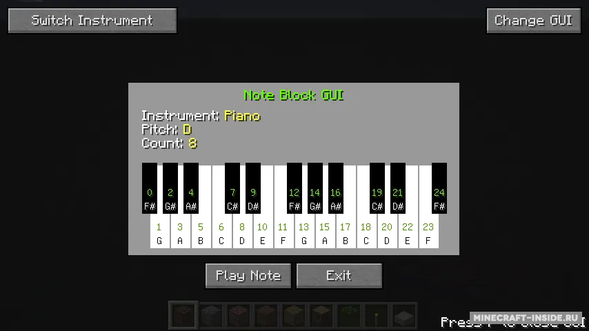 Note Block Display — Minecraft mod, rasm 2
