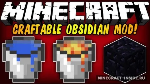 Craftable Obsidian — Minecraft mod, rasm 1