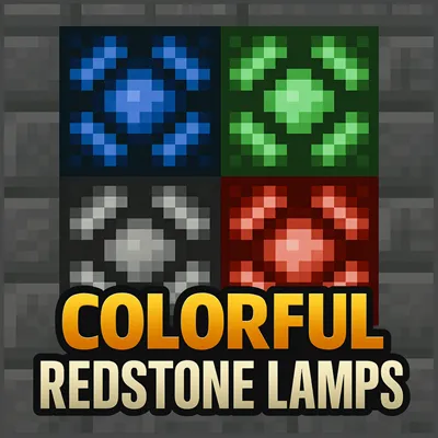 Colorful Redstone Lamps — Minecraft mod, rasm 1