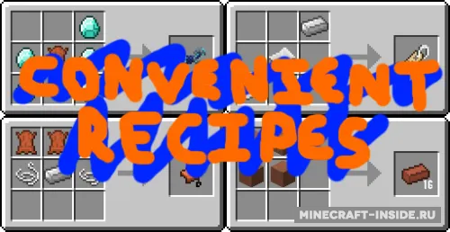 Convenient Recipes — Minecraft mod, rasm 1