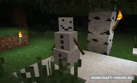 Pumpkin-less Snow Golem