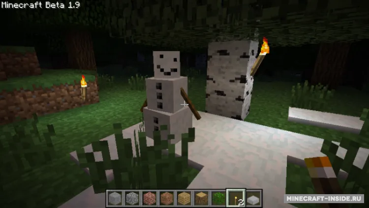 Pumpkin-less Snow Golem — Minecraft mod, rasm 2
