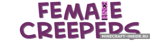 Female Creepers — Minecraft mod, rasm 1