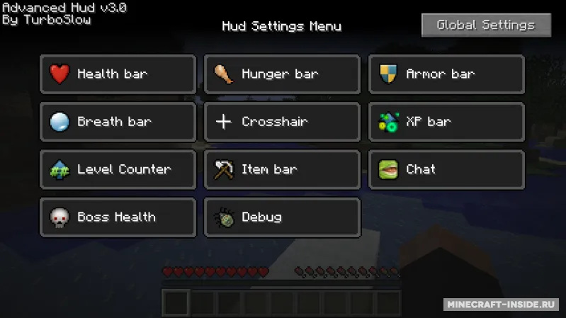 Advanced HUD — Minecraft mod, rasm 2