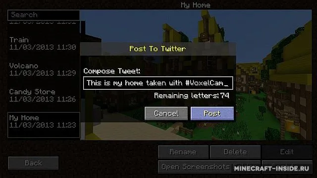 VoxelCam — Minecraft mod, rasm 5