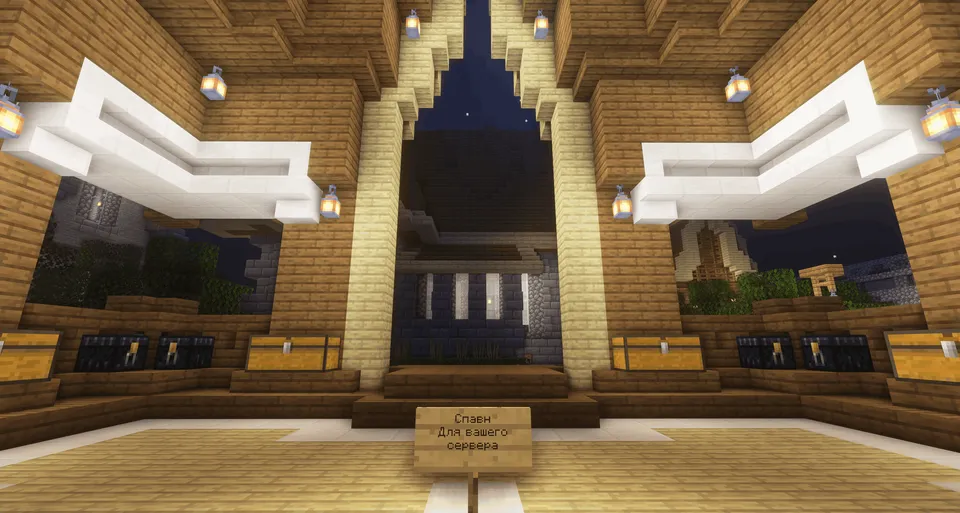 Omon qolish serveri uchun spawn! — Minecraft xarita, rasm 4