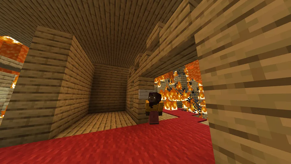 FireHouse yonayotgan uy — Minecraft xarita, rasm 2