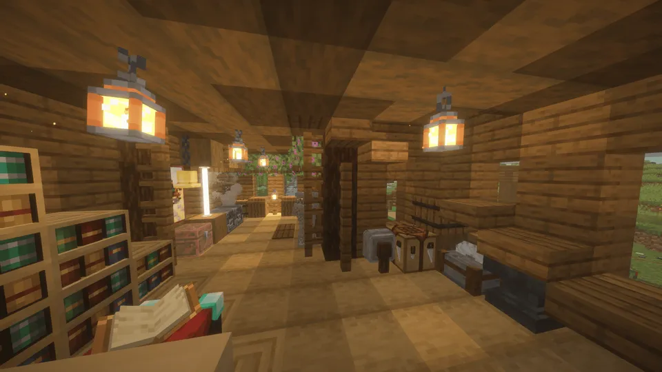 Bix_Zzzz dan omon qolish uchun kichik uy — Minecraft xarita, rasm 7
