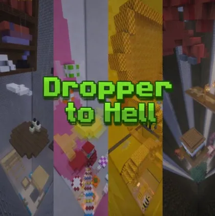 Dropper to Hell: by yoriori22 — Minecraft xarita, rasm 1