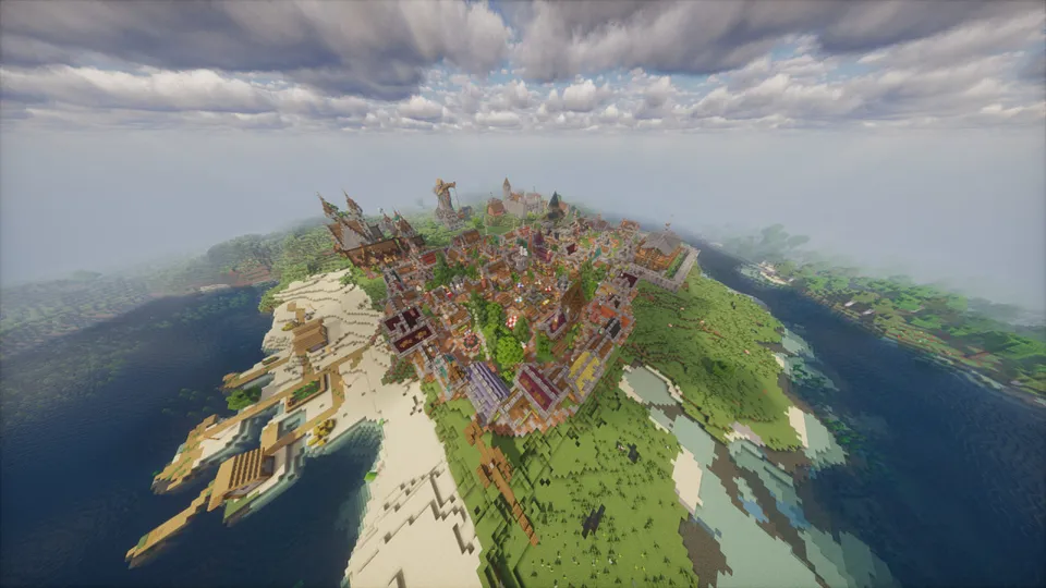 Medieval village — Minecraft xarita, rasm 2