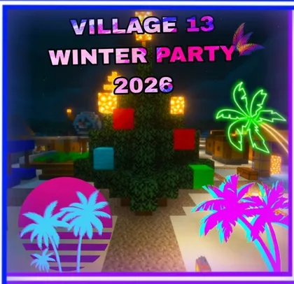 Village 13 Winter Party 2026 — Minecraft xarita, rasm 1
