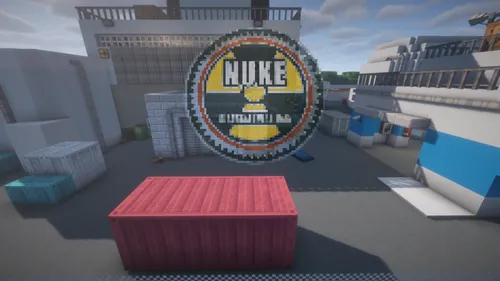Counter-Strike 2 dan Nuke — Minecraft xarita, rasm 1
