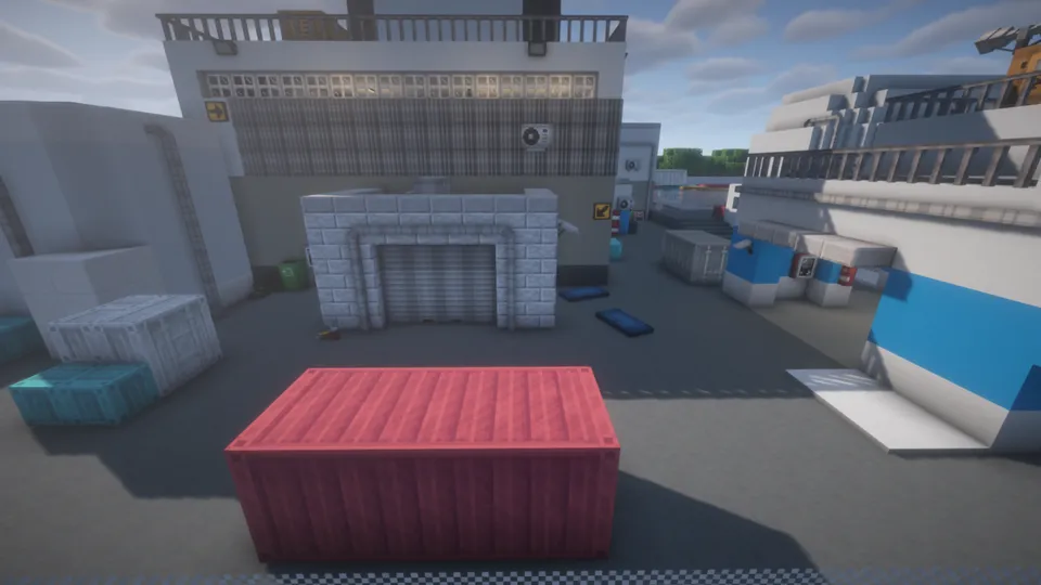 Counter-Strike 2 dan Nuke — Minecraft xarita, rasm 4
