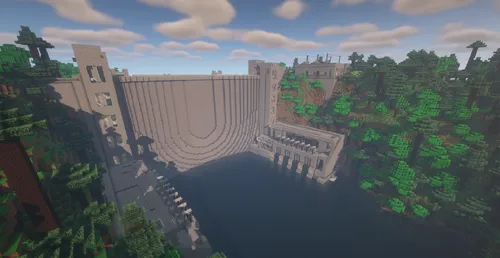 GES to'g'oni — Minecraft xarita, rasm 1