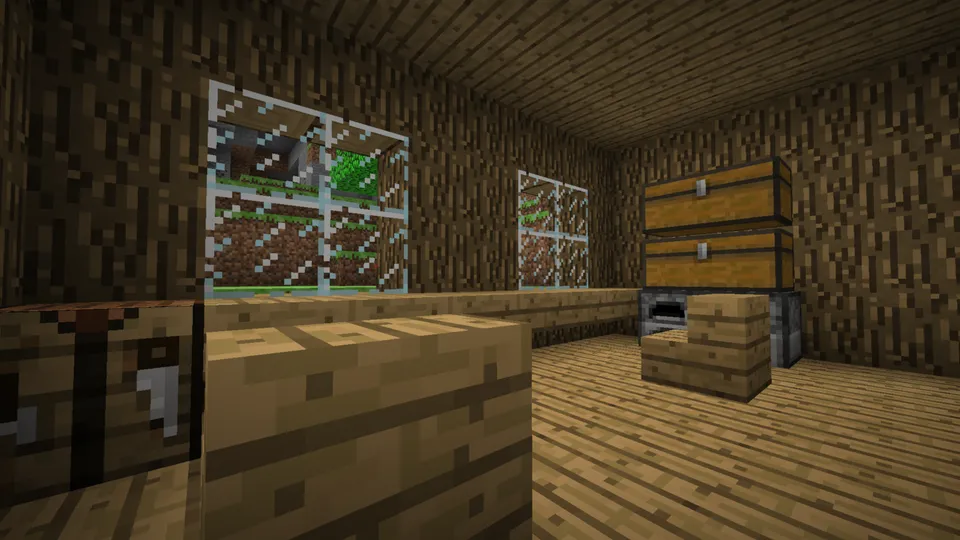 Kirish. Omon qolish. O'chirish. — Minecraft xarita, rasm 4