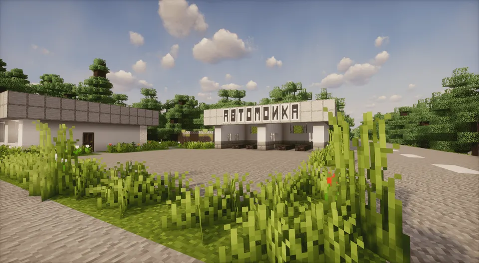 Rus qishlog'i Uteshe — Minecraft xarita, rasm 4