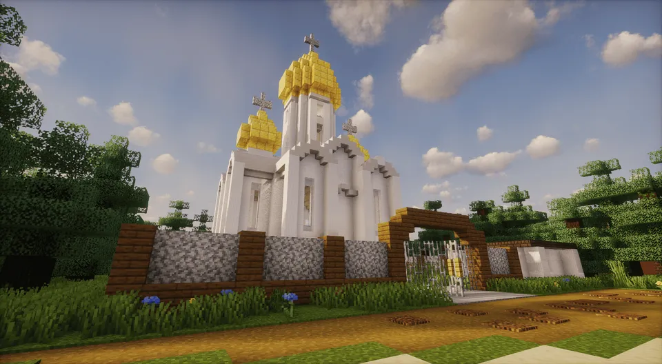 Rus qishlog'i Uteshe — Minecraft xarita, rasm 5