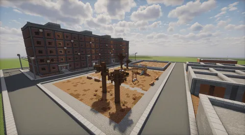 Postsovet hovlisi — Minecraft xarita, rasm 1