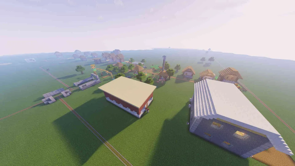 Katta Zelenogorsk shahri — Minecraft xarita, rasm 4
