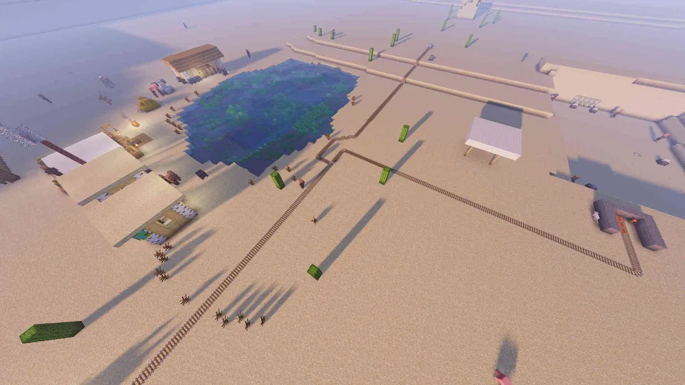 Katta Zelenogorsk shahri — Minecraft xarita, rasm 6