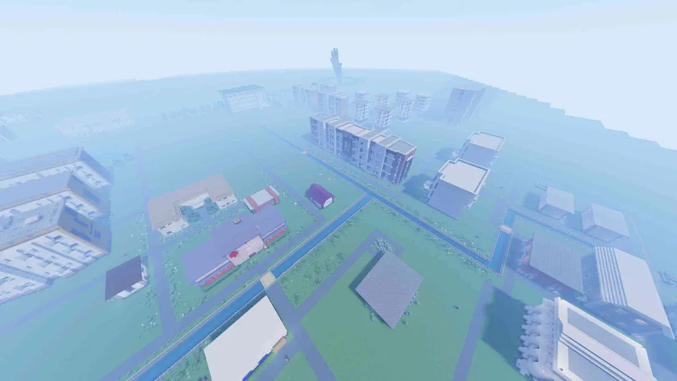 Katta Zelenogorsk shahri — Minecraft xarita, rasm 8