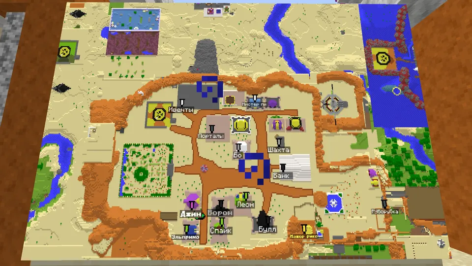 StalkMaun dan Brawl Town (Remeyk) — Minecraft xarita, rasm 4