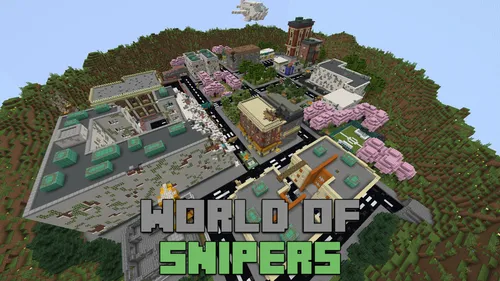 Snayperlar dunyosi — Minecraft xarita, rasm 1
