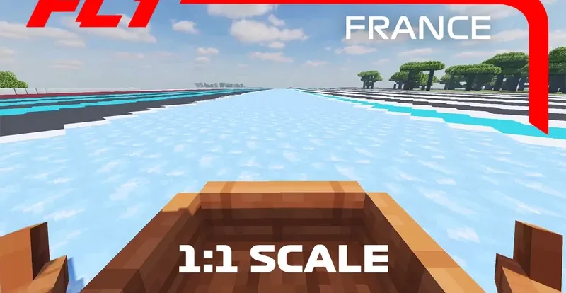 F1 Paul Ricard, France 1:1 trassasi — Minecraft xarita, rasm 3