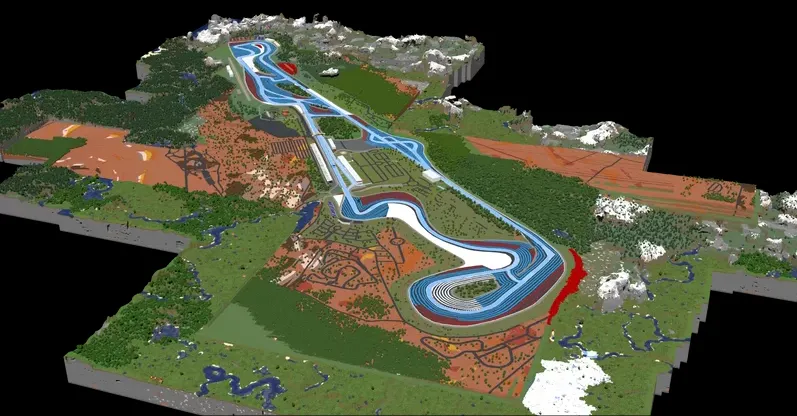 F1 Paul Ricard, France 1:1 trassasi — Minecraft xarita, rasm 4