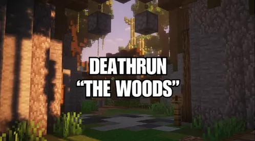 Death Run "The Woods" — Minecraft xarita, rasm 1