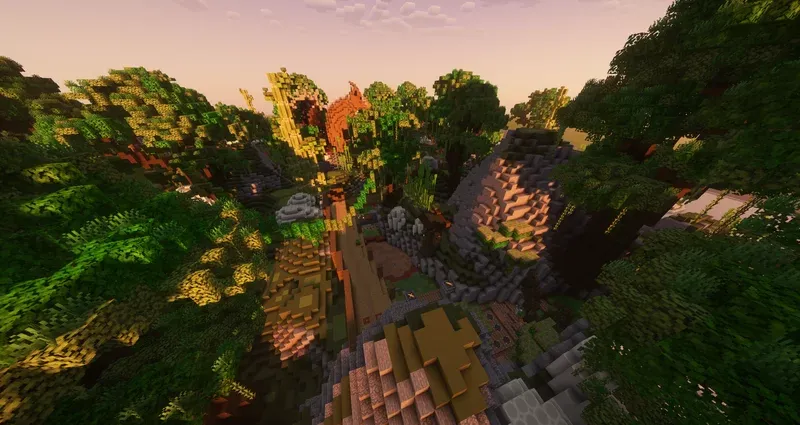 Death Run "The Woods" — Minecraft xarita, rasm 2