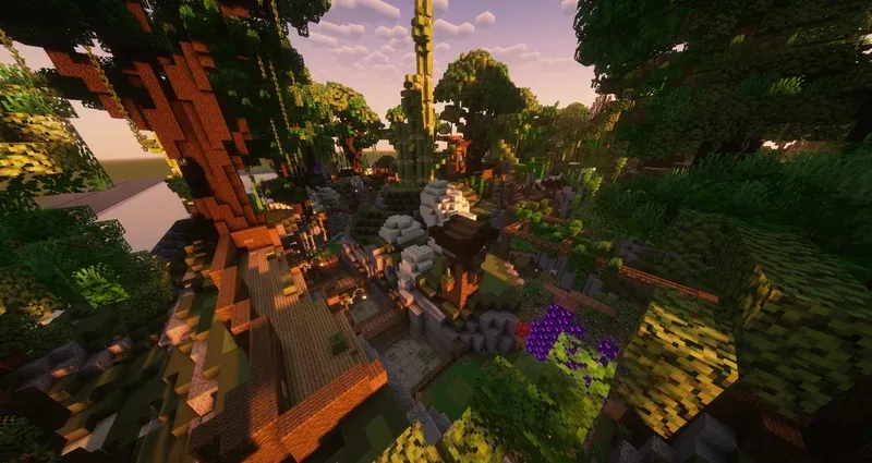 Death Run "The Woods" — Minecraft xarita, rasm 3