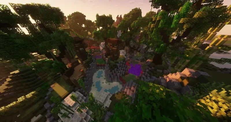 Death Run "The Woods" — Minecraft xarita, rasm 4