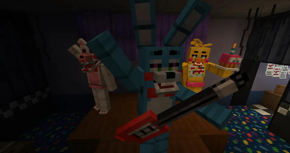 Freddy Fazbear Pizzeria Simulator — Minecraft xarita, rasm 3