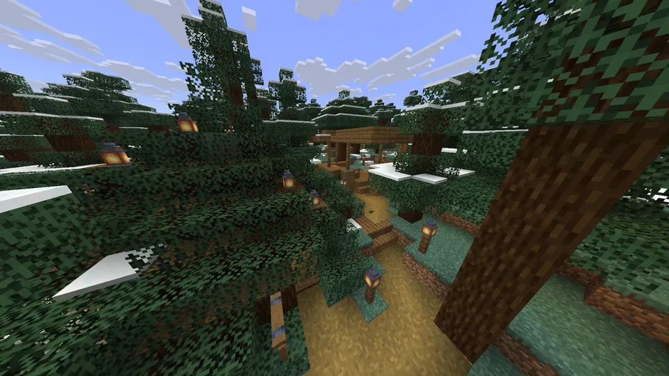Minecraft qishloq aholisi | Qishki biom — Minecraft xarita, rasm 4