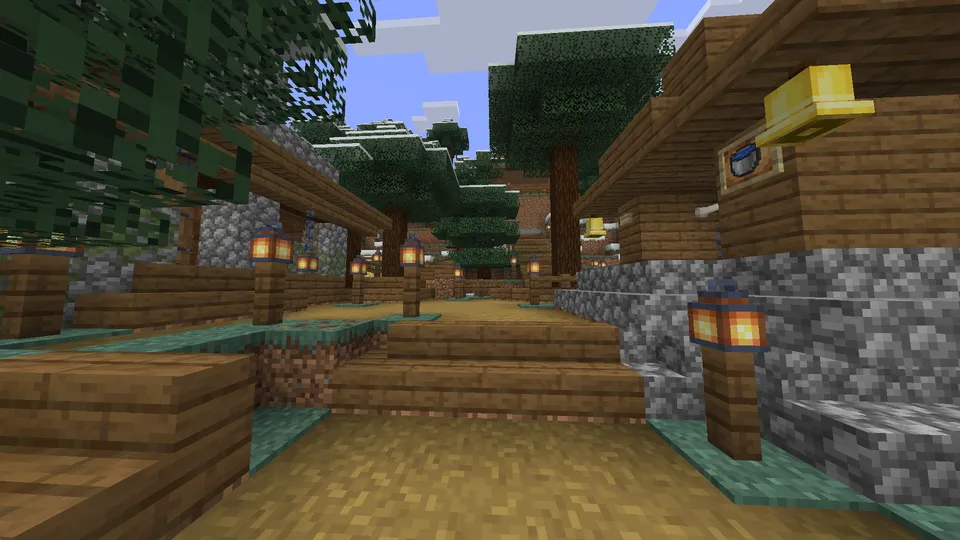 Minecraft qishloq aholisi | Qishki biom — Minecraft xarita, rasm 8