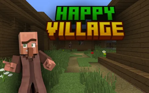 Happy Village — Minecraft xarita, rasm 1
