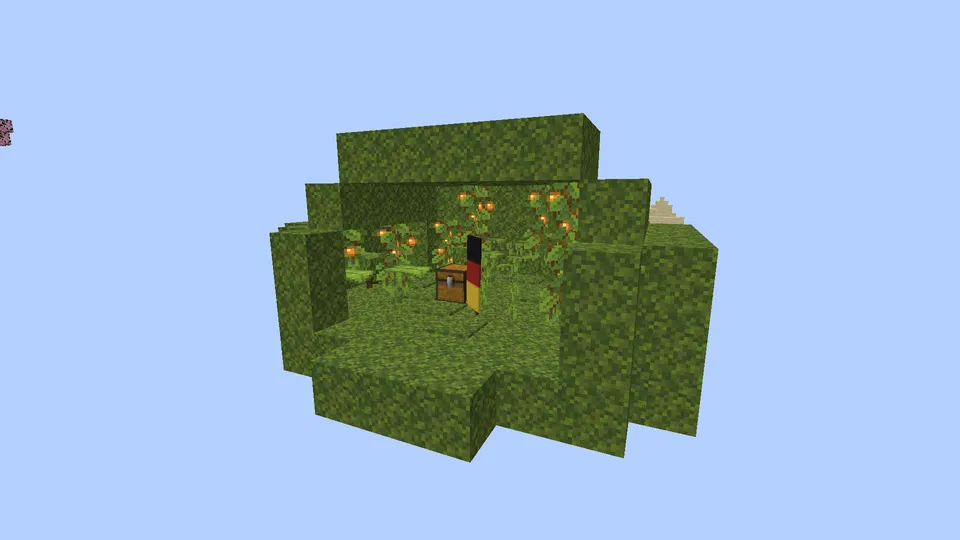 Yevropa davlatlari bayroqlari bilan Skyblock — Minecraft xarita, rasm 4
