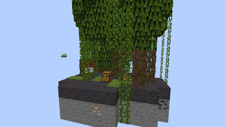 Yevropa davlatlari bayroqlari bilan Skyblock — Minecraft xarita, rasm 5