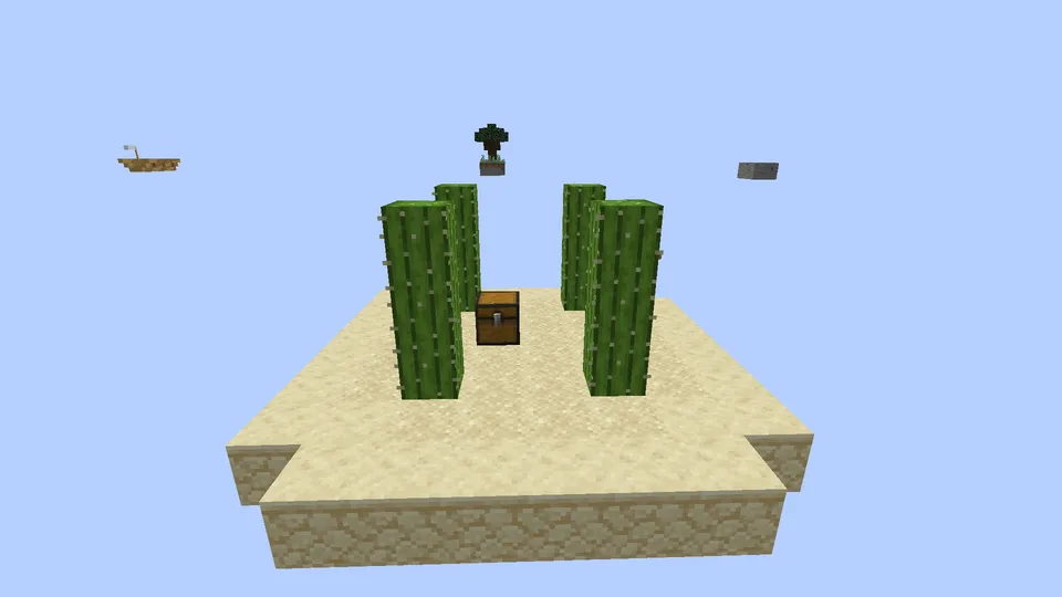 Yevropa davlatlari bayroqlari bilan Skyblock — Minecraft xarita, rasm 6