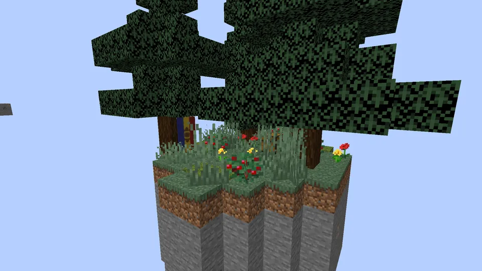 Yevropa davlatlari bayroqlari bilan Skyblock — Minecraft xarita, rasm 7