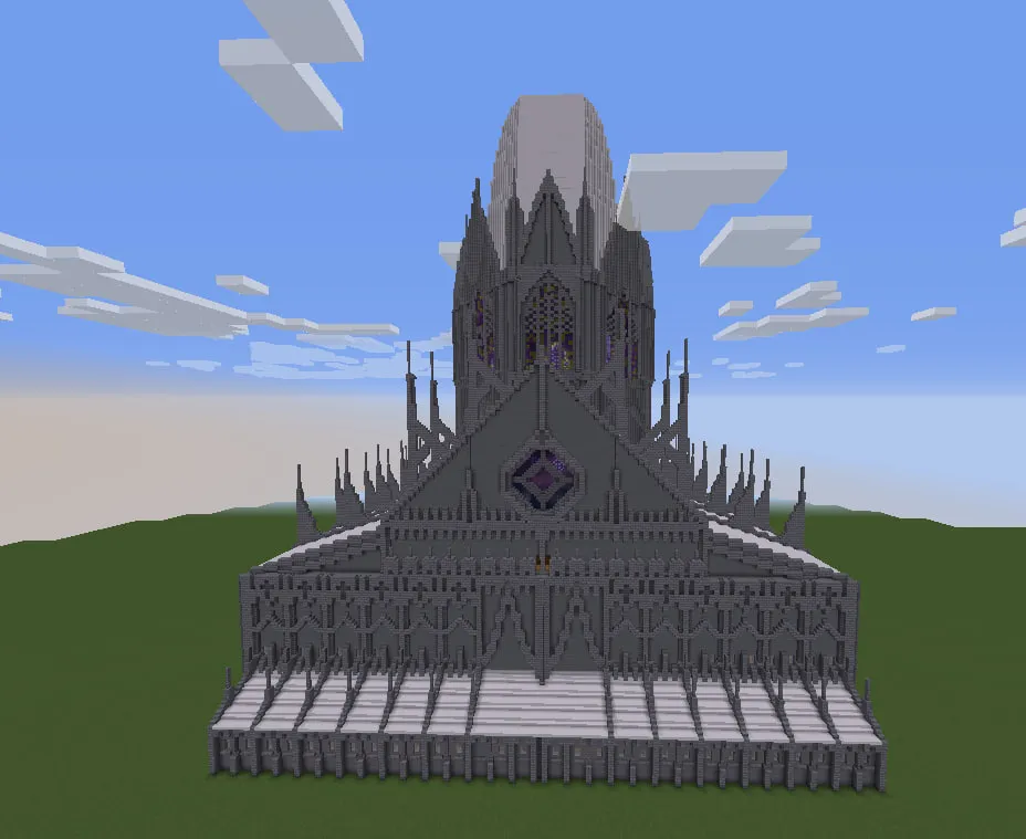 Square Gothic Cathedral — Minecraft xarita, rasm 2